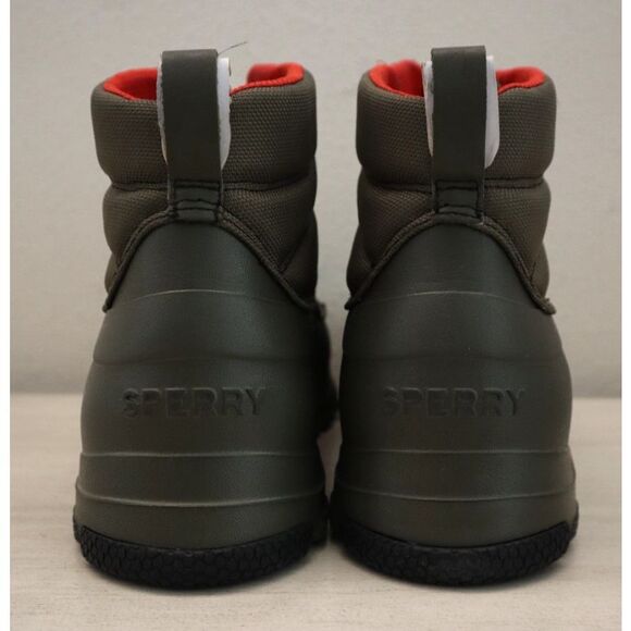 Sperry STS24609-310 Mens 9.5M Olive Green SeaCycled Float Zip-Up Duck Boots - Picture 2 of 15